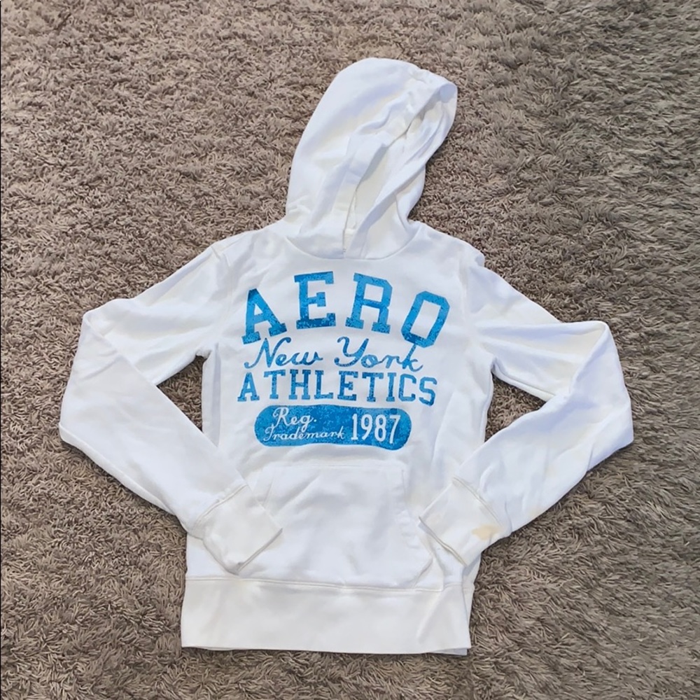 Aeropostale white hoodie